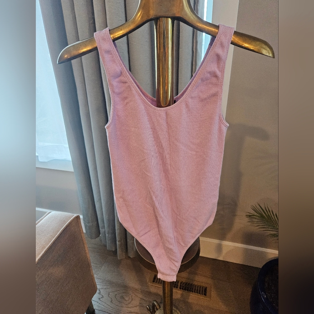 Bundle 5/$25. Light Purple Ribbed Bodysuit